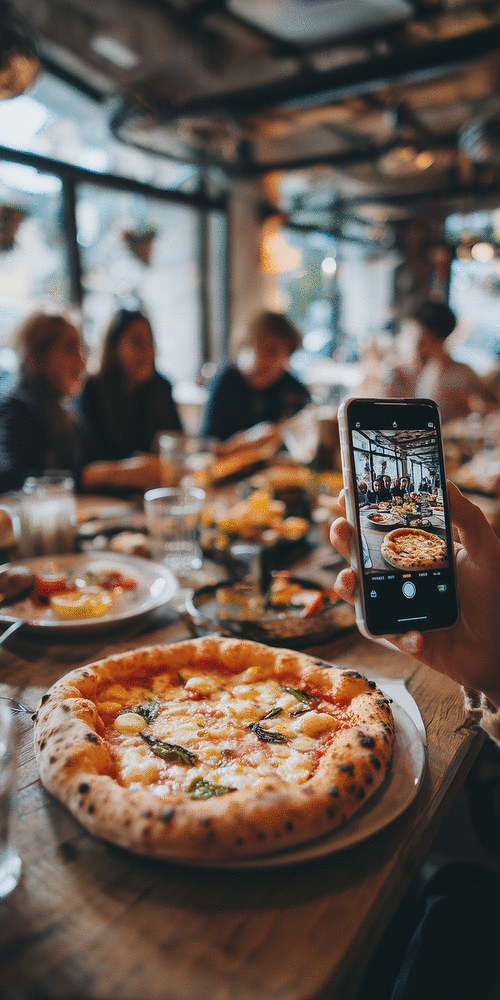 Gericht fotografieren im Restaurant